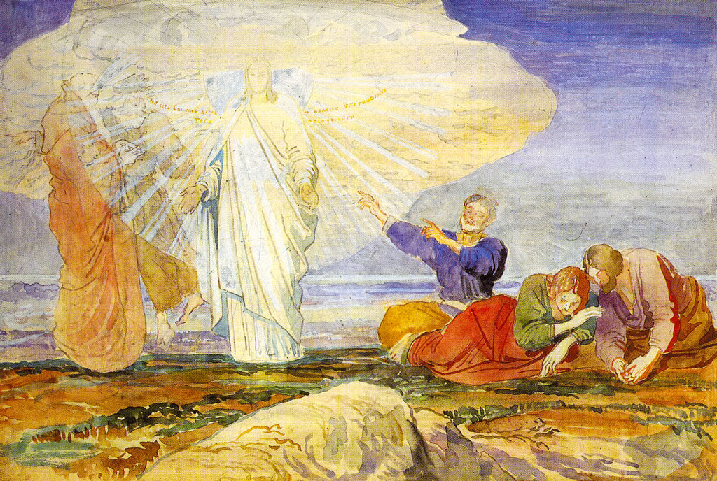 Transfiguration Jesus Moses Elijah Peter James John